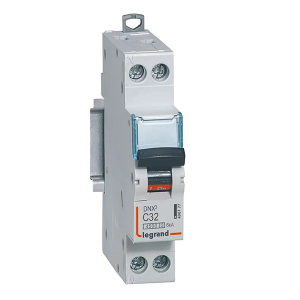 DISJONCTEUR MODULAIRE 1P C32 6000/10KA 1MOD VIS/VIS 407657 LEGRAND