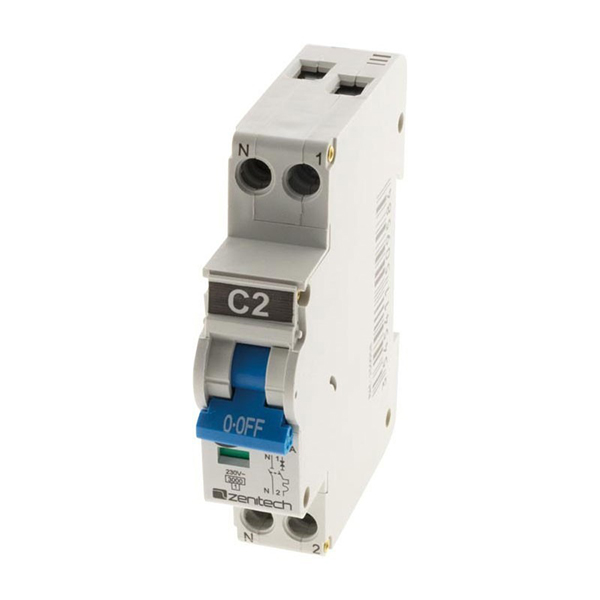 DISJONCTEUR PH/N 3KA 2A ZENITECH