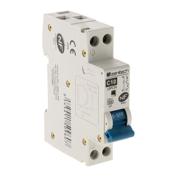 DISJONCTEUR PH/N 3KA 10A ZENITECH