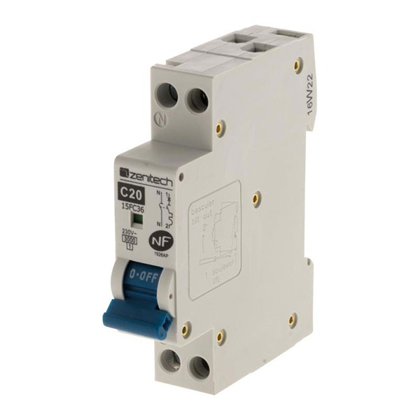 DISJONCTEUR PH/N 3KA 20A ZENITECH