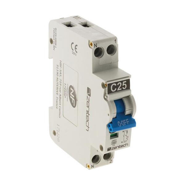 DISJONCTEUR PH/N 3KA 25A ZENITECH