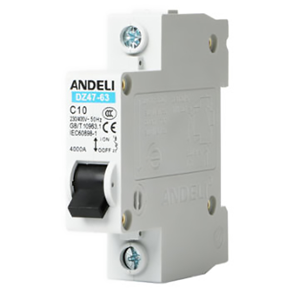 DISJONCTEUR MODULAIRE 1P C16 6KA 1MOD VIS/VIS ANDELI DZ47-63 1P