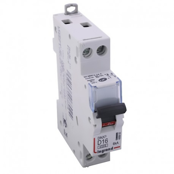 DISJONCTEUR MODULAIRE P+N D16 4500 A 1MOD VIS/VIS 6101 LEGRAND