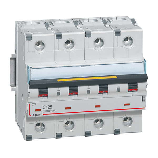 DISJONCTEUR MODULAIRE 4P 125A 10000A COURBE C