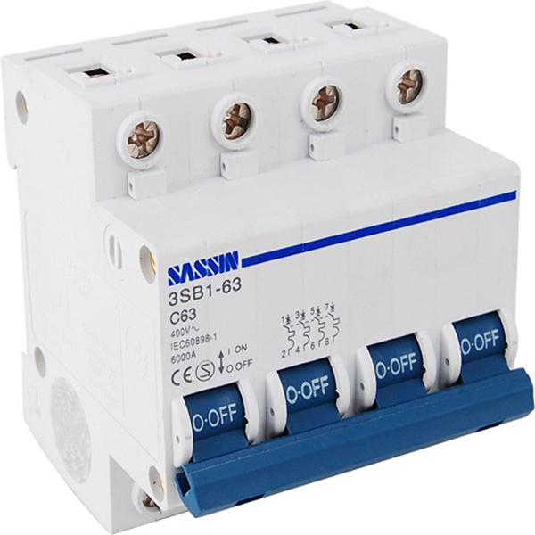 DISJONCTEUR MODULAIRE 4P 10A 4,5KA