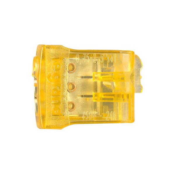 BORNE DE CONNEXION NYLBLOC AUTO POUR 3 ENTREES ORANGE