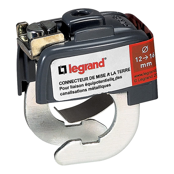 CONNECTEUR DE LIAISON EQUIPOTENTIELLE CANALISATION 12-16MM POUR 6MM2