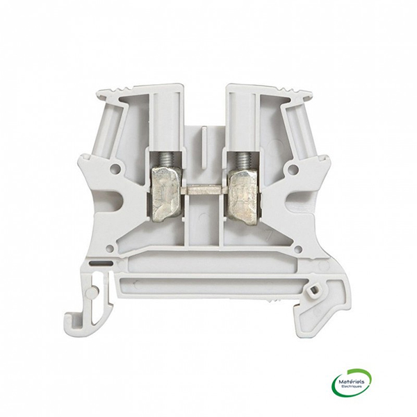 BLOC DE JONCTION CONNEXION A VIS GRIS 4MM2