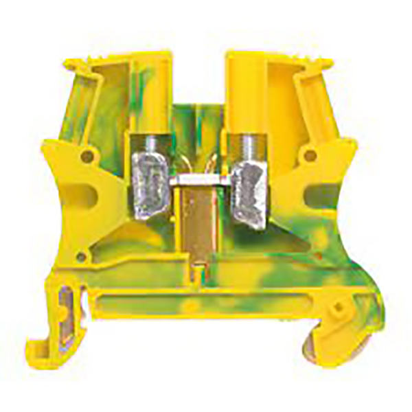 BLOC DE JONCTION CONNEXION A VIS V/J 2,5MM2 PIED METAL