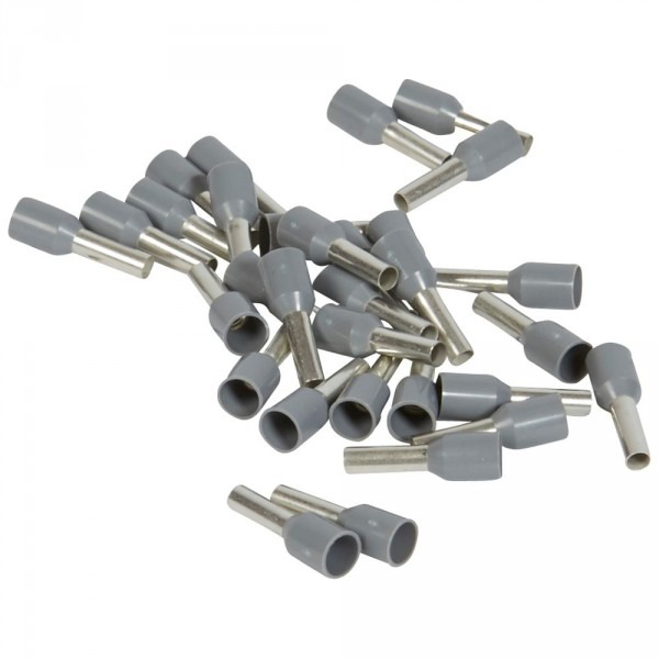 EMBOUT DE CABLAGE STARFIX A COLLERETTE 2,5MM2 GRIS