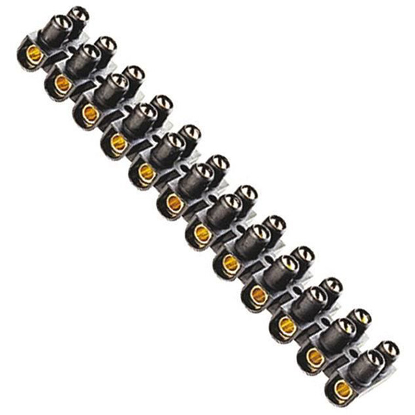 BARRETTE DE CONNEXION A VIS 10MM2 10A NOIR ANDELI TBS-10A BLACK
