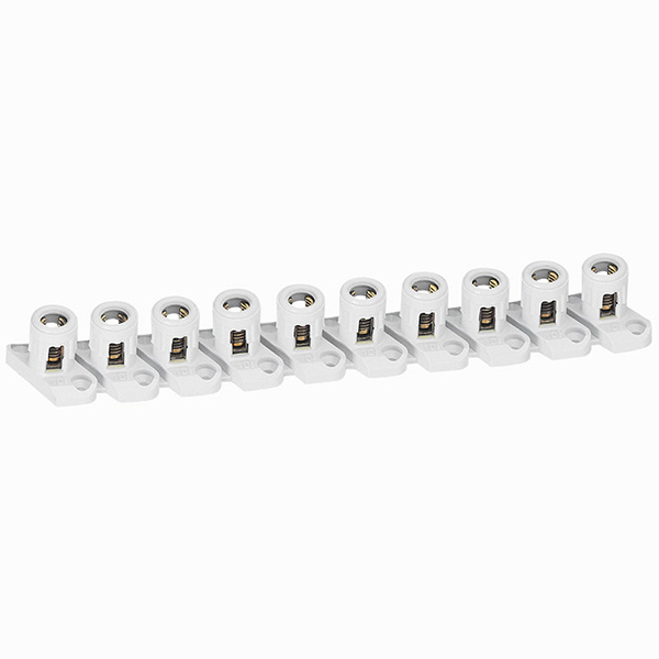 BARRETTE DE CONNEXION A VIS 10MM2 10A BLANC ANDELI TBS-10A WHITE