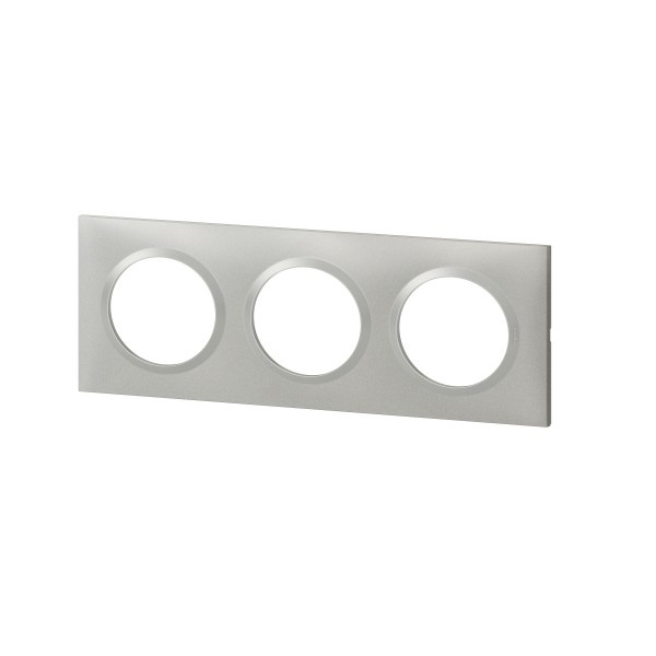 APPAREILLAGE PLAQUE 3POSTES ALU DOOXIE LEGRAND
