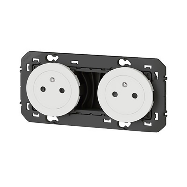 APPAREILLAGE PC ENCASTRE SURFACE 2X2P+T 16A BLANC DOOXIE LEGRAND