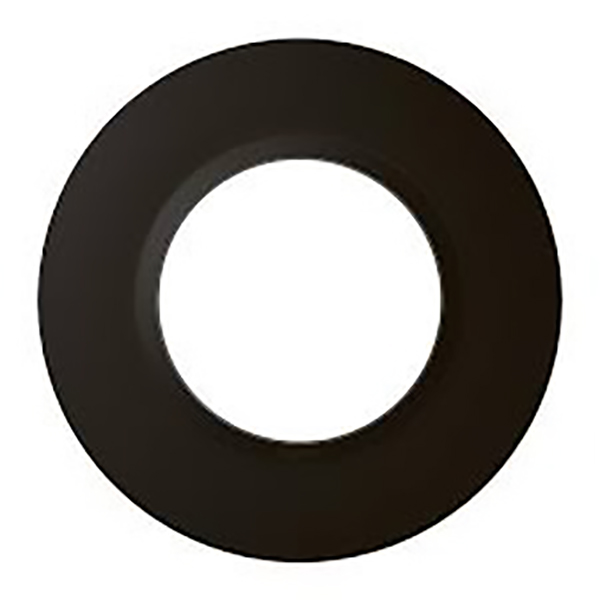 PLAQUE DE FINITION RONDE DOOXIE 1 POSTE FINITION NOIR VELOURS