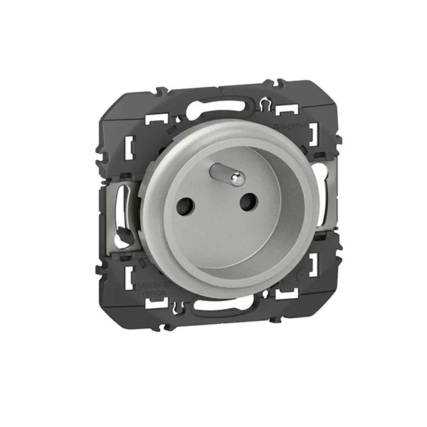 PRISE DE COURANT EASYRENO 2P+T FAIBLE PROFONDEUR DOOXIE 16A FINITION ALU