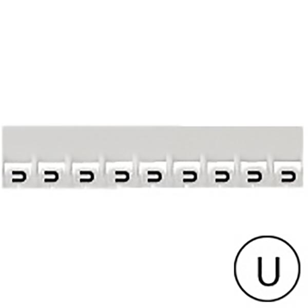 MEMOCAB REPERE LETTRES SUR FOND NOIR U