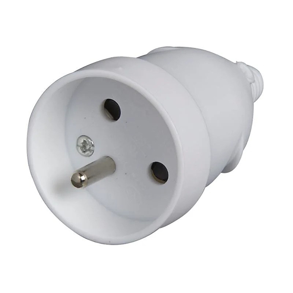 FICHE FEMELLE 16A 2 POLES+ TERRE - BLANC