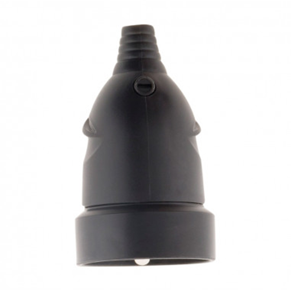 FICHE FEMELLE 16A 2 POLES+ TERRE - NOIR