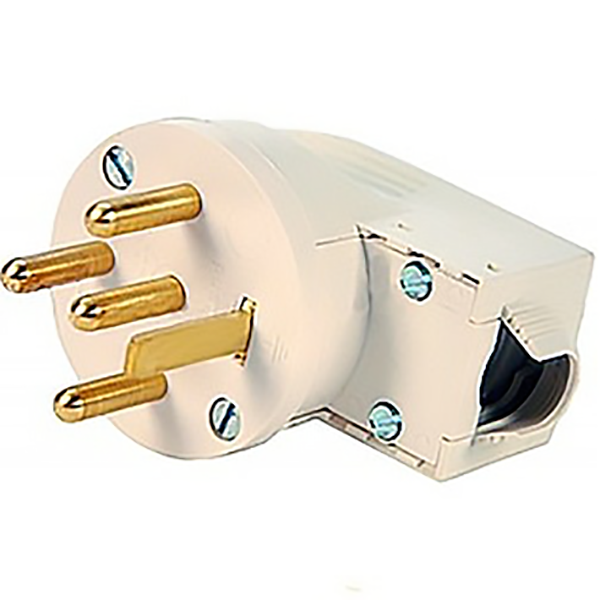 FICHE 20A AVEC SERRE-CABLE 3P+N+T SORTIE LATERALE