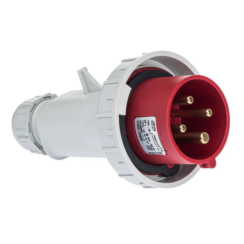 FICHE MALE DROITE 3P+N+T 16A IP67 6H 56308