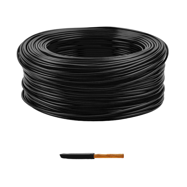 FIL RIGIDE HO7-VU 4MM2 NOIR RLX 100M