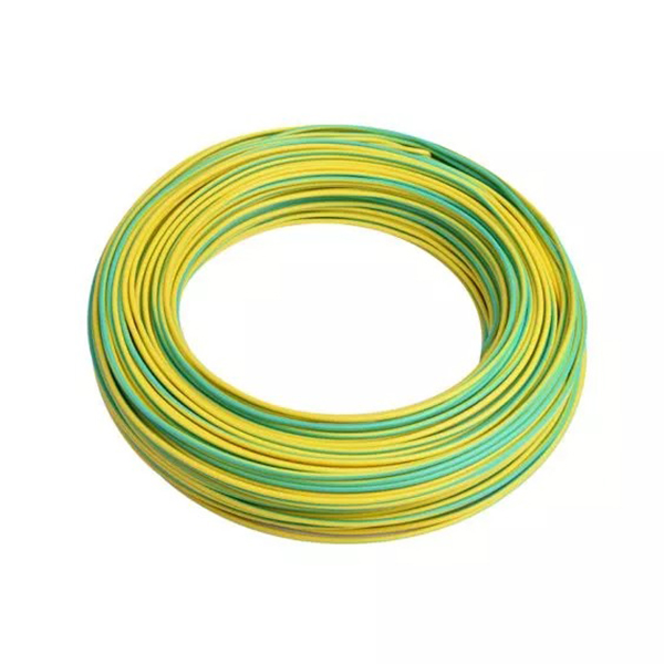 FIL RIGIDE HO7-VU 4MM2 VERT JAUNE RLX 100M