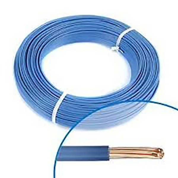 FIL RIGIDE HO7-VR 6MM2 BLEU RLX 100M
