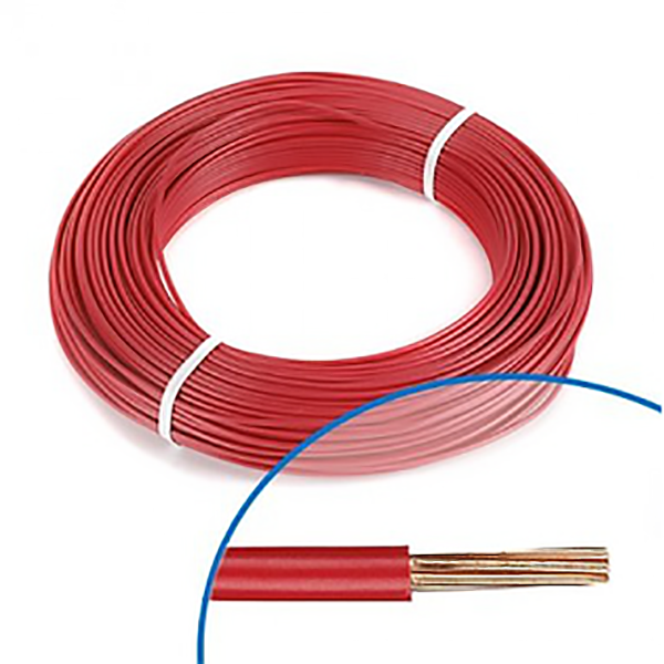 FIL RIGIDE HO7-VR 6MM2 ROUGE RLX 100M