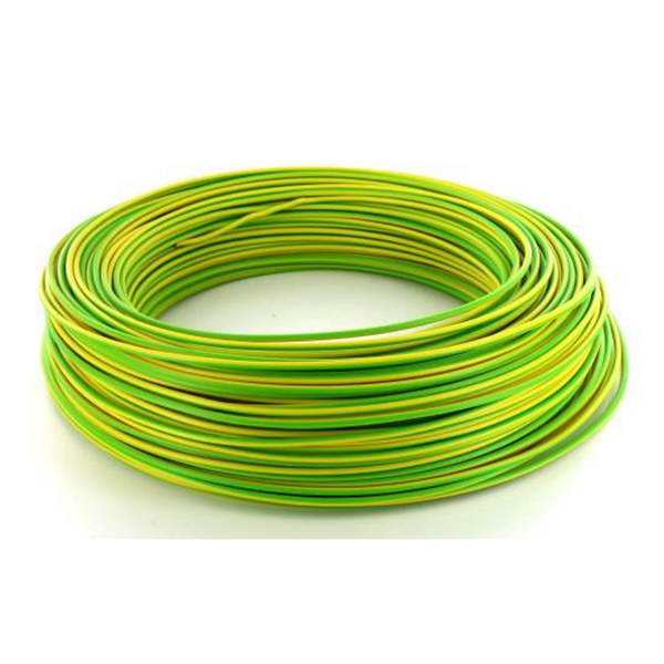 FIL RIGIDE HO7-VR 10MM2 VERT JAUNE ML