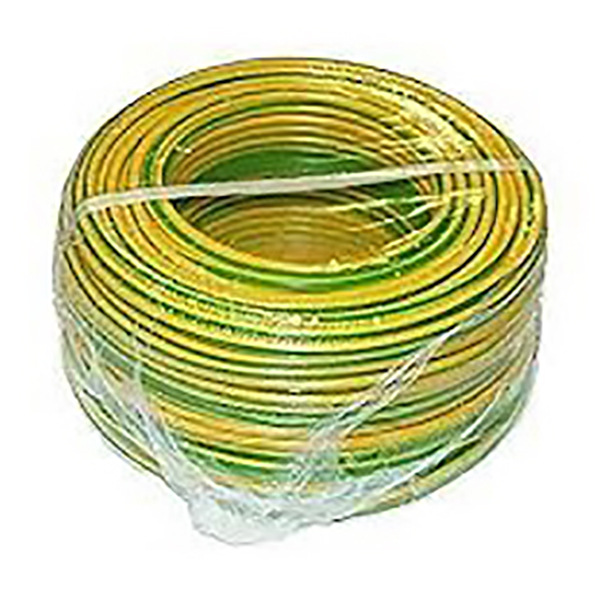 FIL RIGIDE HO7-VR 16MM2 VERT JAUNE RLX 100M