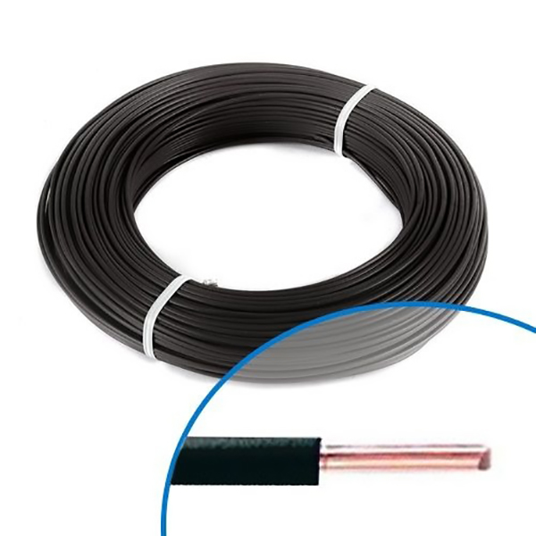 FIL RIGIDE HO7-VR 16MM2 NOIR ML