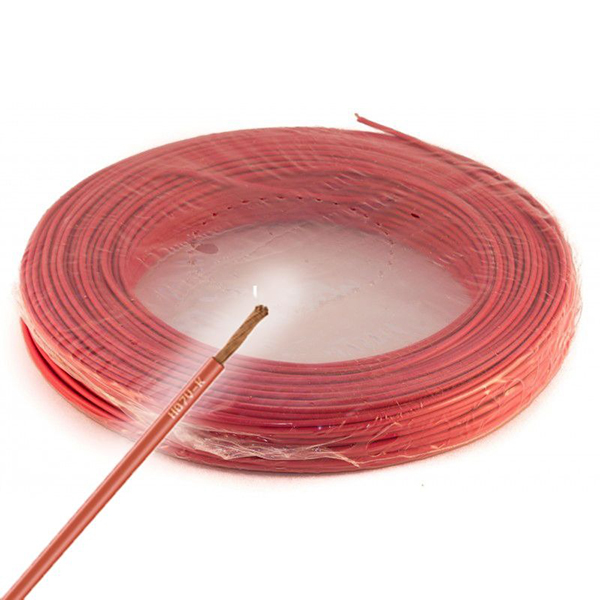 FIL SOUPLE HO7-VK 2,5MM2 ROUGE RLX 100M