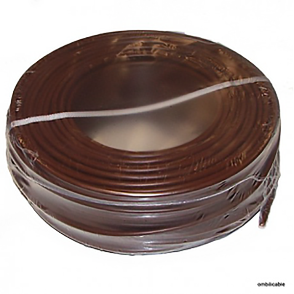 FIL SOUPLE HO7-VK 6MM2 MARRON RLX 100M