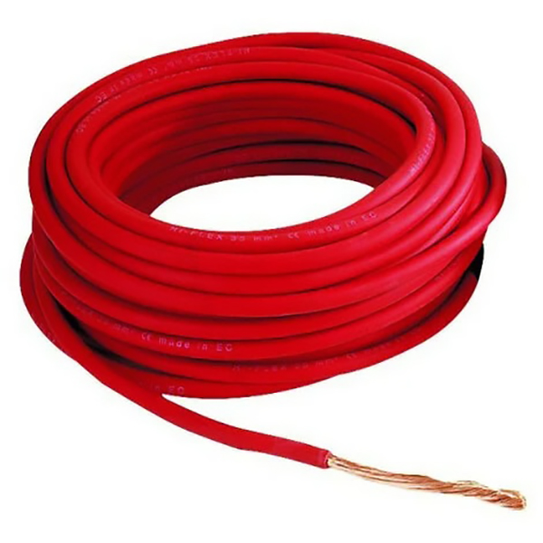 FIL SOUPLE HO7-VK 10MM2 ROUGE RLX 100M