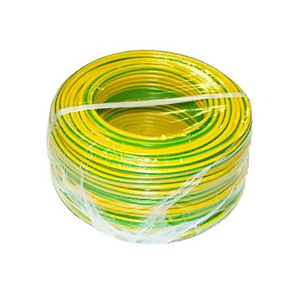 FIL SOUPLE HO7-VK 10MM2 VERT JAUNE RLX 100M