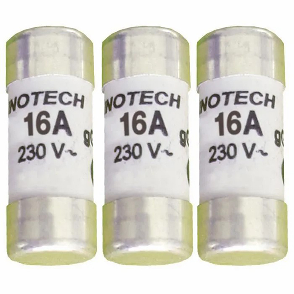 3 FUSIBLES CERAMIQUE 10,3X25,8 - 16A SANS VOYANT - NF