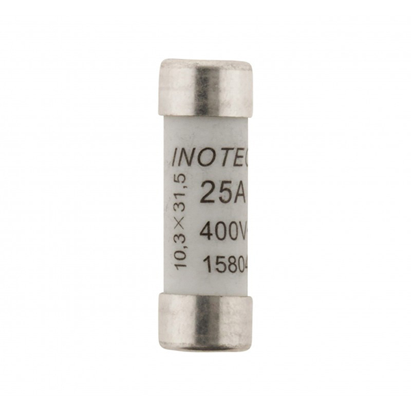 3 FUSIBLES CERAMIQUE 10,3X31,5 - 25A SANS VOYANT - NF