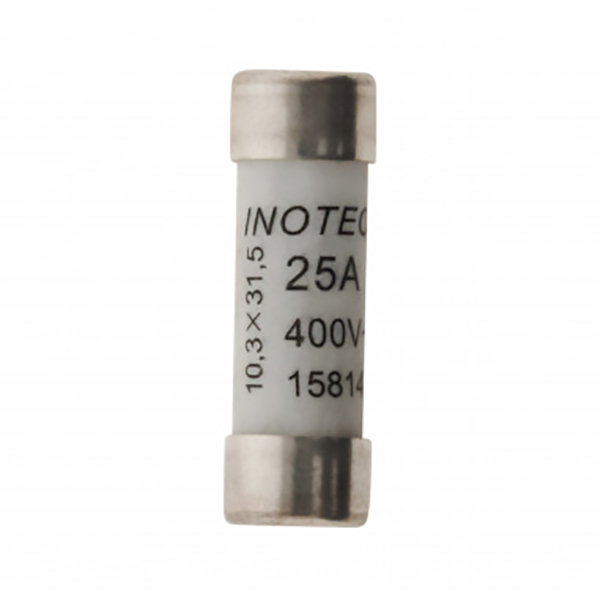 3 FUSIBLES CERAMIQUE 10,3X31,5 - 25A AVEC VOYANT - NF