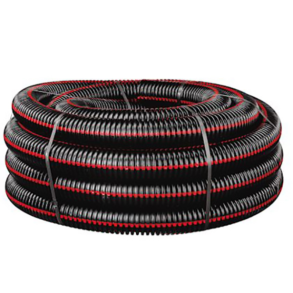 CONDUIT CINTRABLE TPC ANNELE Ø63 N450C (450N/15-40J/-25°/100°) IP4X NOIR BANDE ROUGE RLX 25M COURANT 32034320