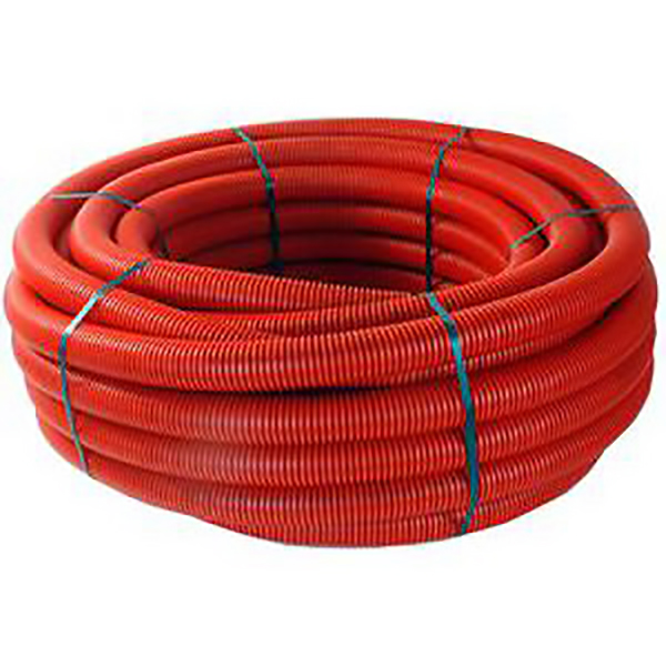 CONDUIT CINTRABLE TPC ANNELE Ø160 N450C IP4X ROUGE BARRE 5.80 M