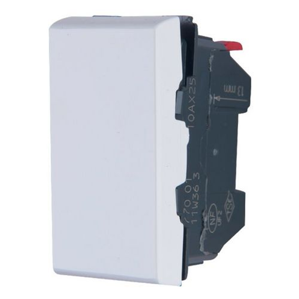 MOSAIC _INTERRUPTEUR VV 1MOD 10A 250V BLANC