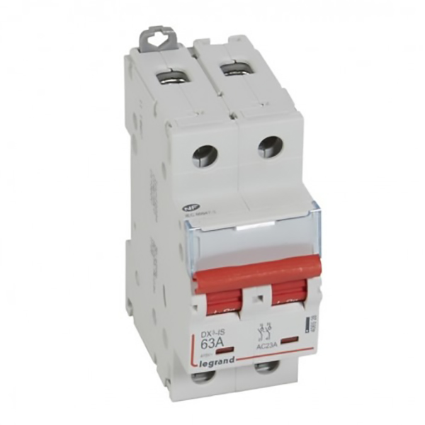 INTERRUPTEUR MODULAIRE A DECLENCHEMENT 2P 63A 400V 2MOD VIS/VIS 002357 LEGRAND