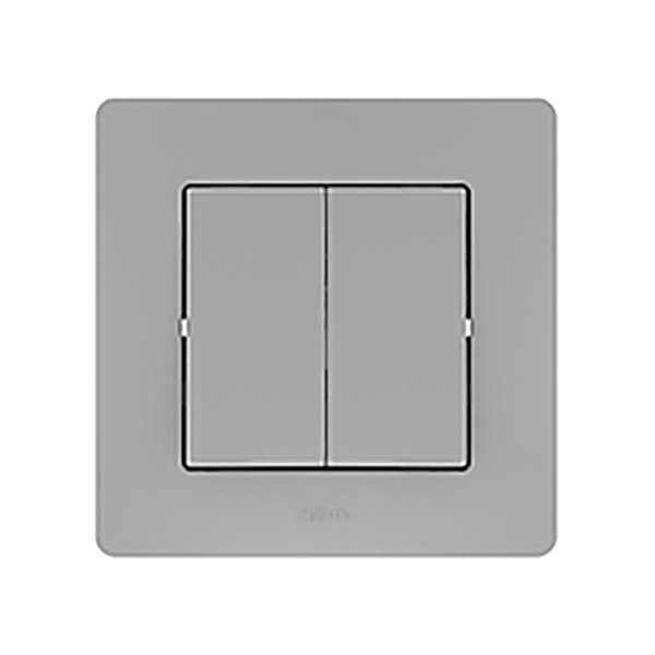 INTERRUPTEUR DOUBLE VA ET VIENT ALU FINITION MAT DIVINE