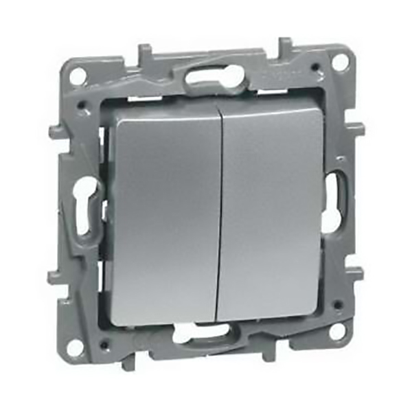 APPAREILLAGE INTER DVV ENCASTRE ARGENT 10A NILOE 96662LEGRAND