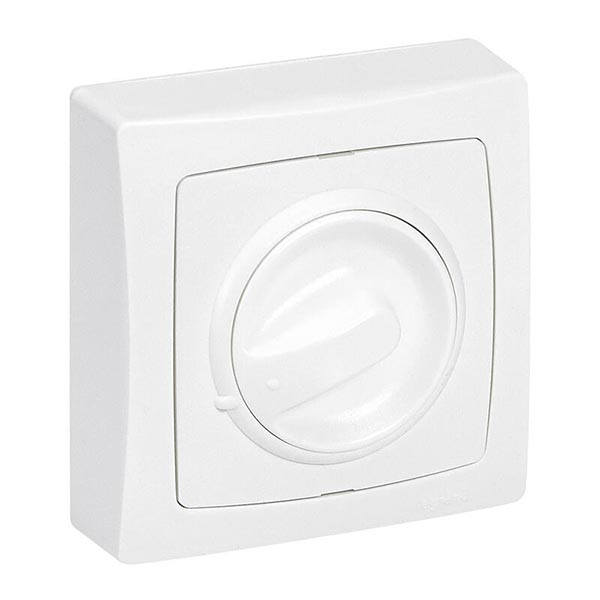 INTERRUPTEUR VARIATEUR A BOUTON ROTATIF APPAREILLAGE SAILLIE - 300W - BLANC