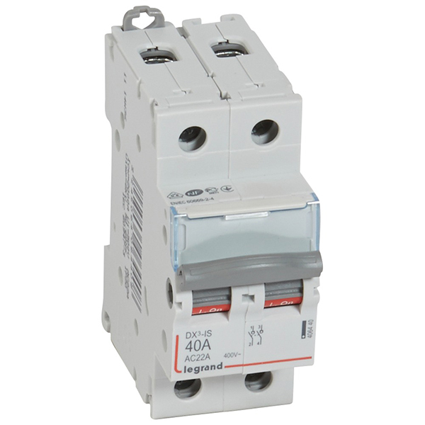 INTERRUPTEUR MODULAIRE 2P 40A 400V 1MOD VIS/VIS 004327 LEGRAND