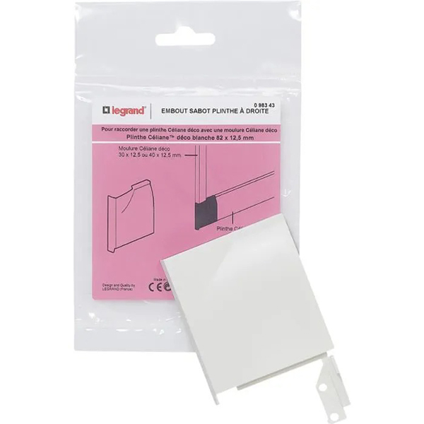 SABOT DROIT 82X12.5 BLANC