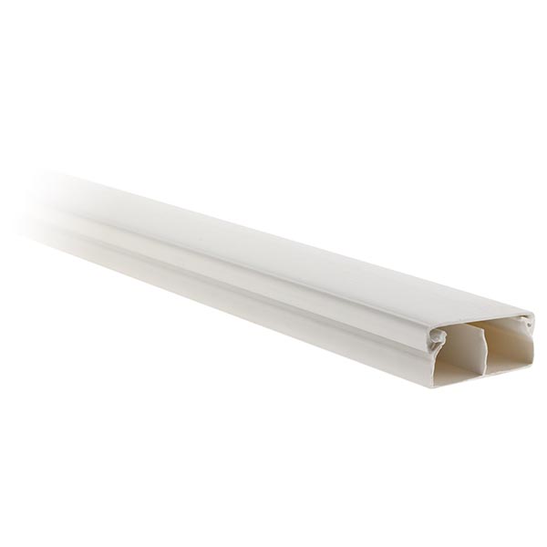 MOULURE 40X17 BARRE DE 2M BLANC RAL 9016