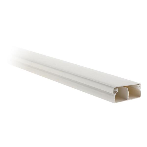 MOULURE COMPARTIMENTEE 50X20 BLC 2 M RAL 9016